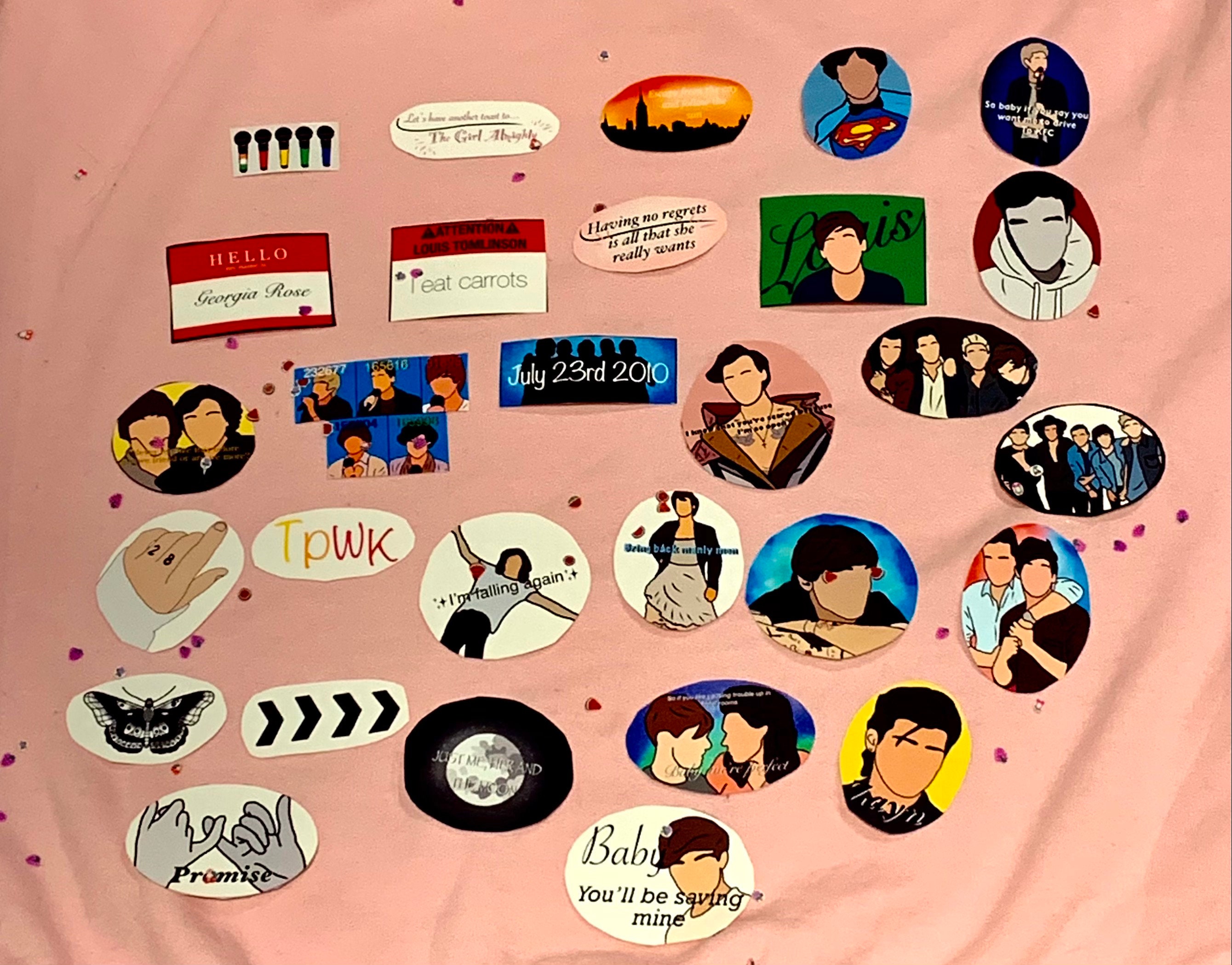 one direction sticker random sticker pack etsy