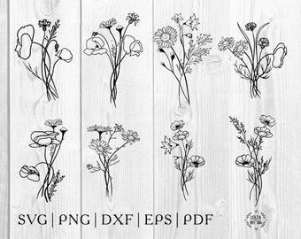 Free Free 303 Hand Drawn Wildflower Svg SVG PNG EPS DXF File
