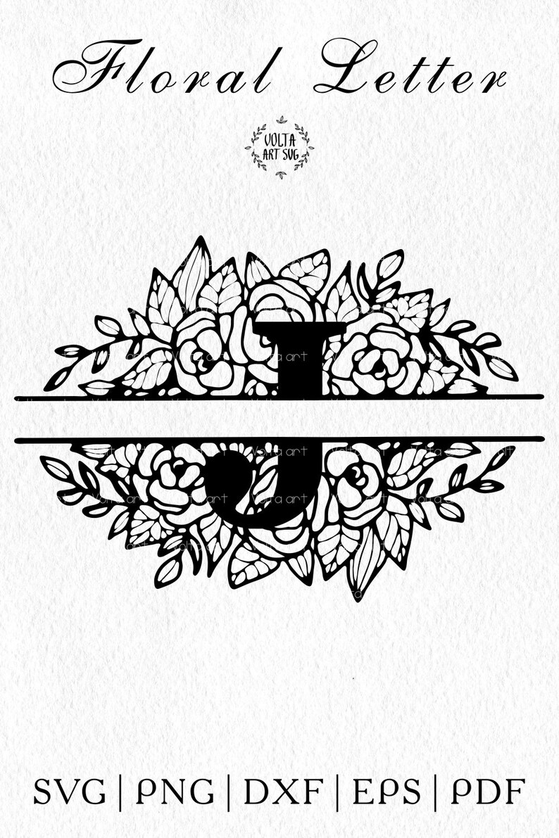 Free Free 55 Floral Letter J Svg SVG PNG EPS DXF File