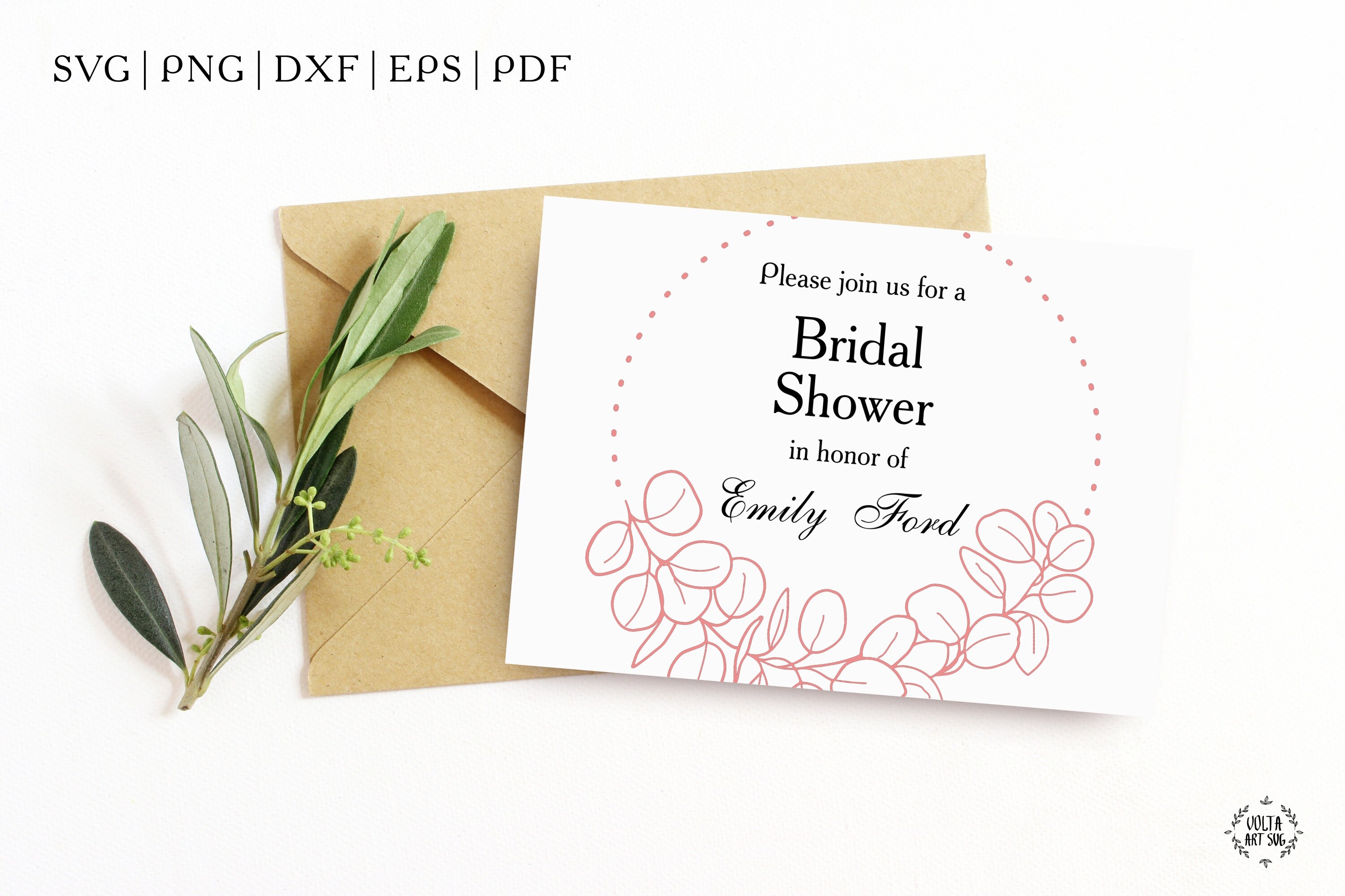 Eucalyptus wreath svg Wedding Wreath svg Botanical svg | Etsy