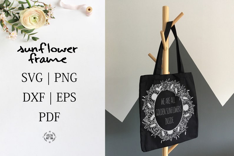 Free Free 137 Silhouette Sunflower Monogram Frame Svg Sunflower Svg SVG PNG EPS DXF File