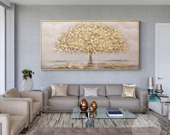 Custom Palette Knife Oil Painting: Framed Modern Abstract Wall Art