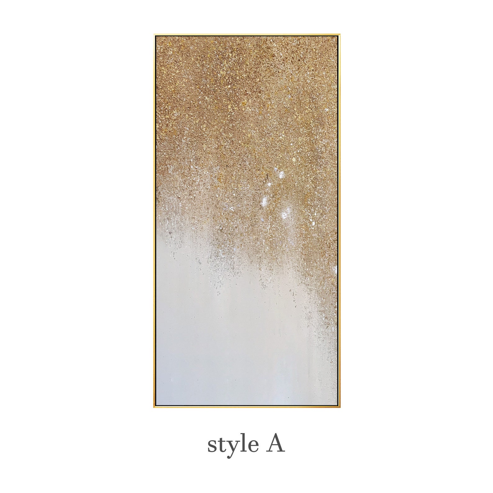 Glitter Abstract Painting 3 Style Pink Blue Gold Glitter Etsy