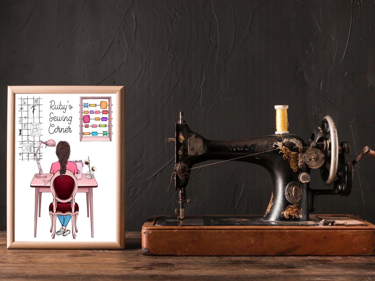 Personalized Seamstress Print Wall Art Gift for Women Who Love Etsy