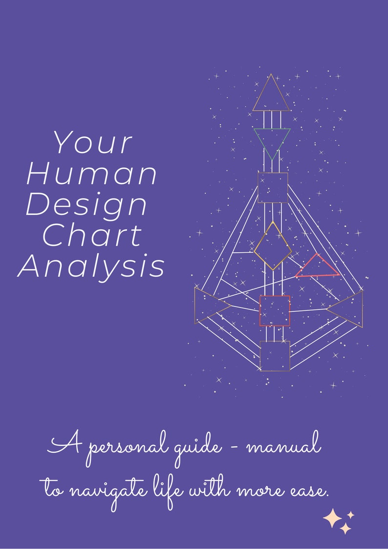 Human Design Chart PDF Full Analysis Etsy