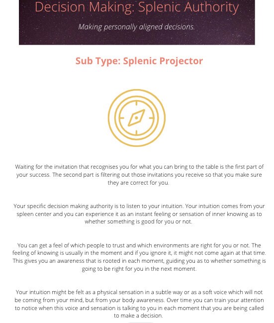 Human Design Chart Reading in Depth Analysis of Your Chart Etsy