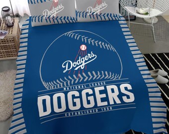 dodgers crib bedding set