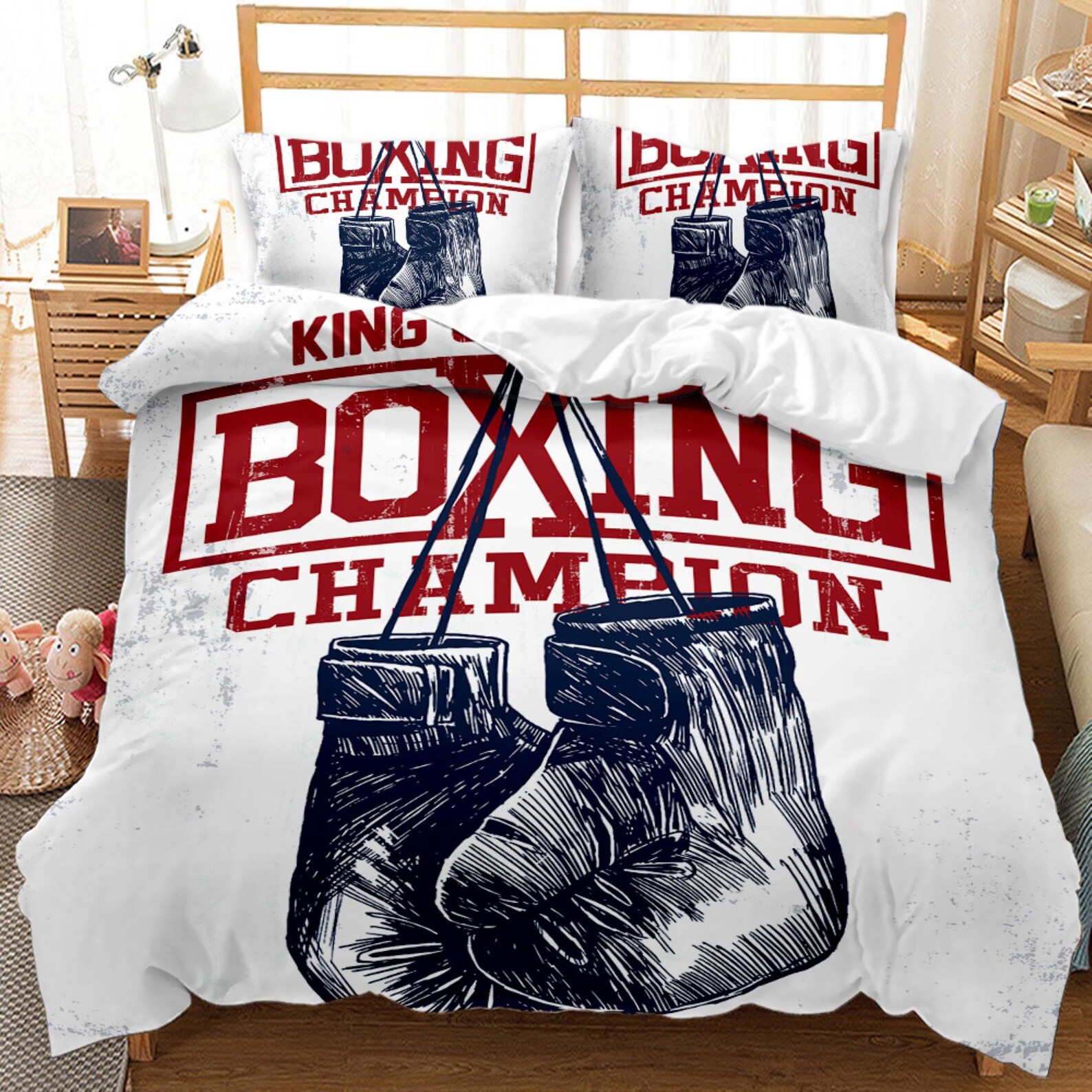 Customize Boxing Bedding Set Boxing Champion Duvet Cover Etsy
