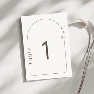 Wedding Table Numbers, Editable Table Number Template, Table Number Signs, Table Numbers, Wedding Signage, Wedding Table Number