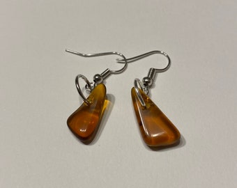 Lake Superior Beach Glass Earrings