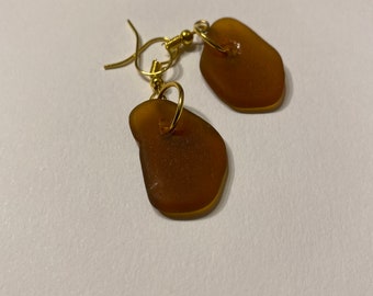 Lake Superior Beach Glass Earrings