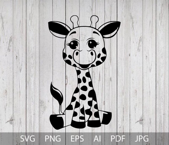 Giraffe SVG Cute Baby Giraffe SVG Cut File for Cricut and - Etsy