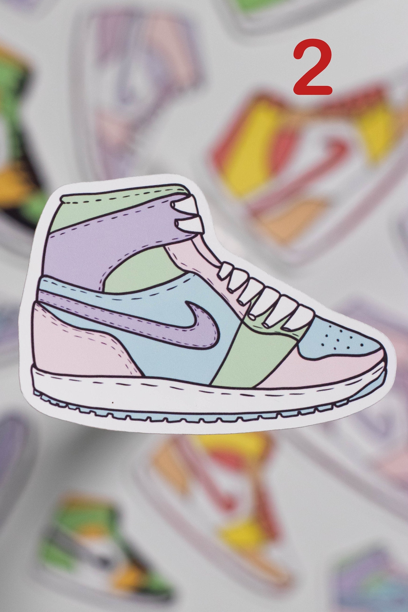 Fashion Sneaker Shoes Stickers/cute Trendy Aesthetic Etsy