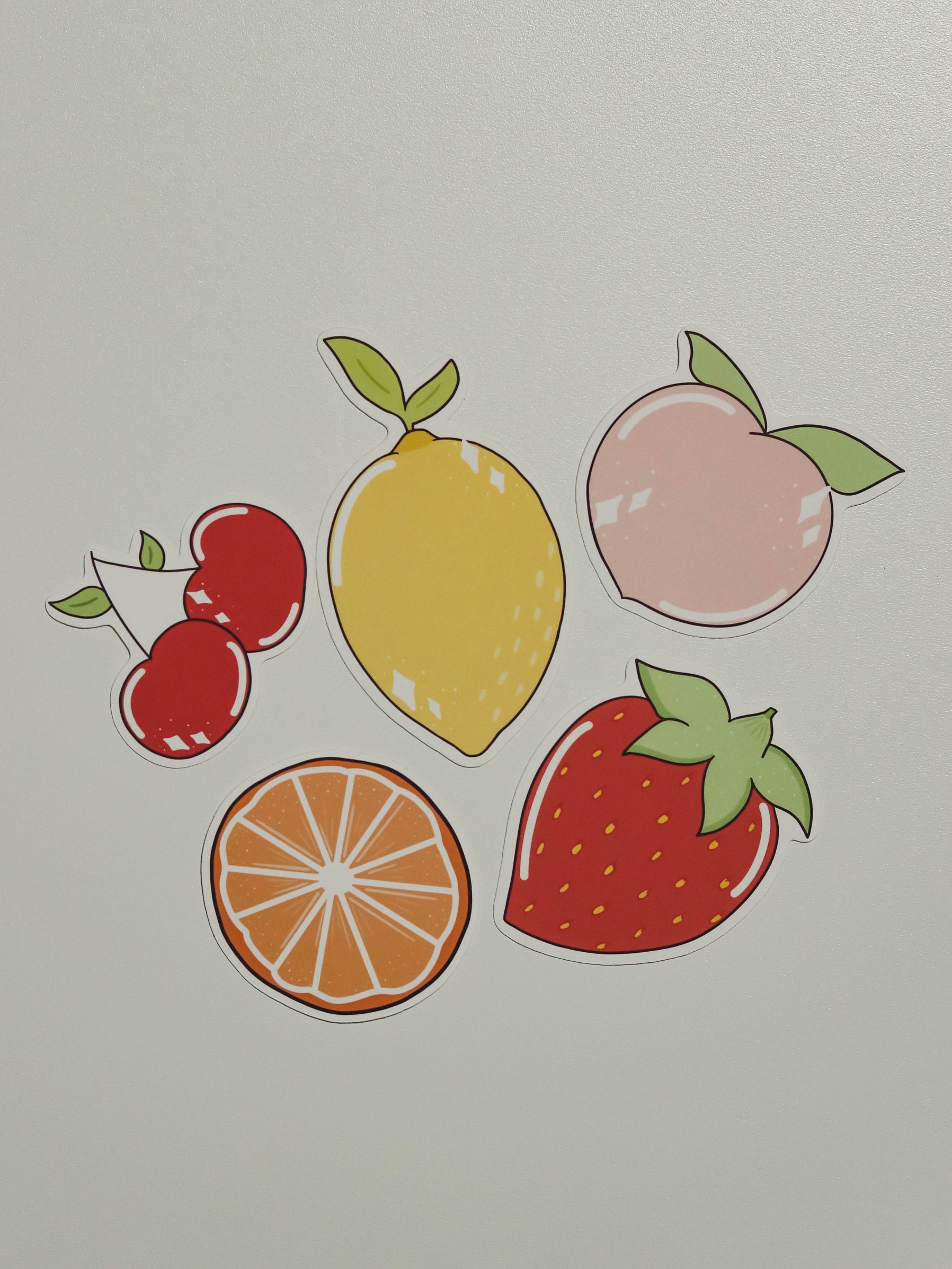cute fruits aesthetic stickers pack comes with etsy