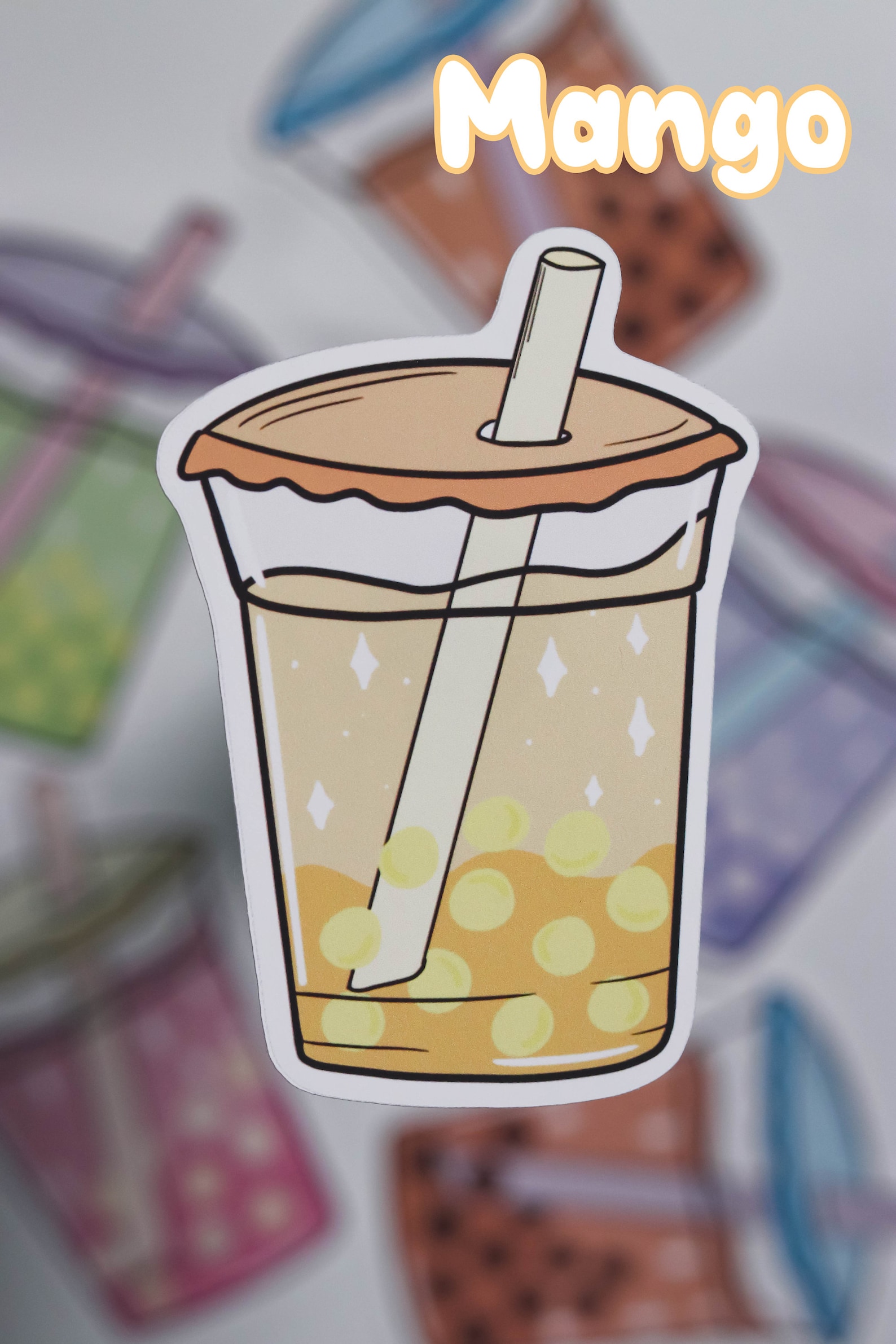 Boba Bubble Tea Stickers/cute Drinks Aesthetic/decoration for Etsy