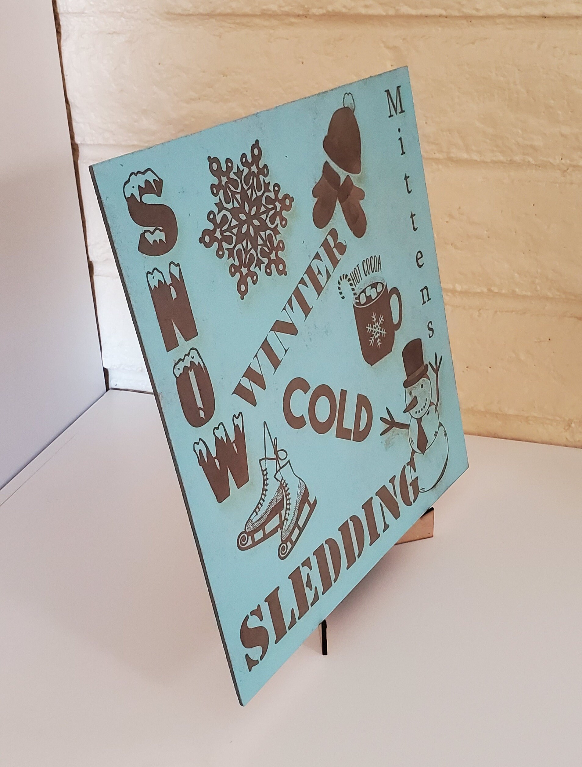 January Seasonal Sign - Etsy