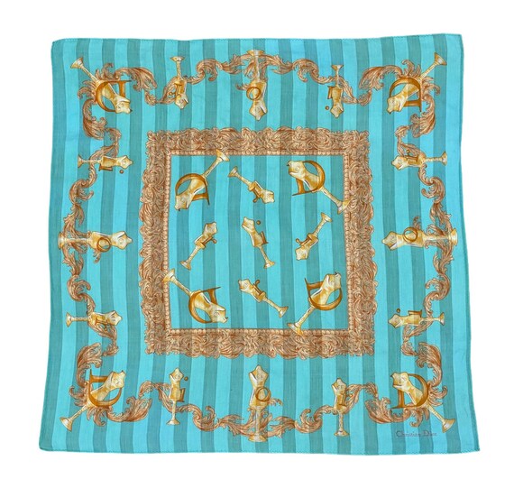 Christian Dior Overprint Monogram Handkerchief 19i