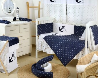 anchor crib bedding