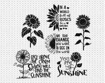 Download Sunflower Quote Svg Etsy