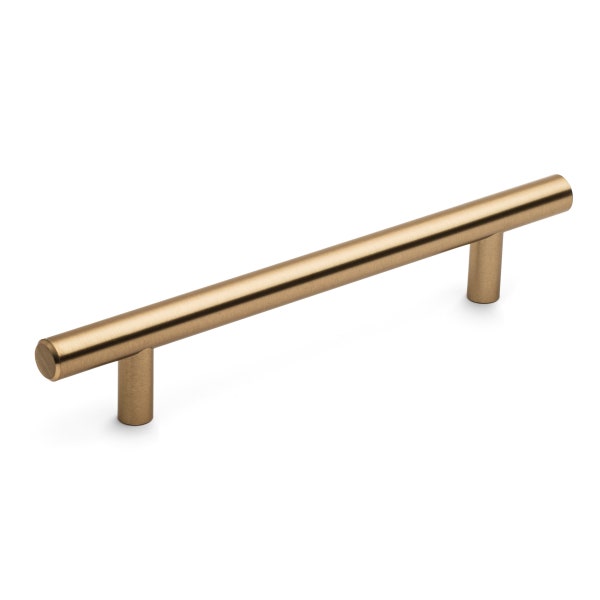Diversa Gold Champagne Euro Style 5" (128mm) Cabinet Bar Pull