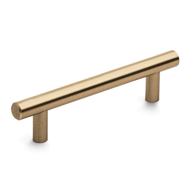 Diversa Gold Champagne Euro Style 3-3/4" (96mm) Cabinet Bar Pull