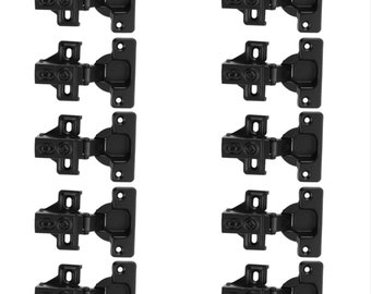 Diversa 52003 Self Closing Concealed Black Cabinet Hinge 1/2" Overlay - 10 PACK