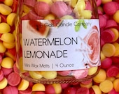 WATERMELON LEMONADE Mini Soy Wax Melts Wax Pebbles Hand Poured Small Batch Perfect Summer Scent Great Gift