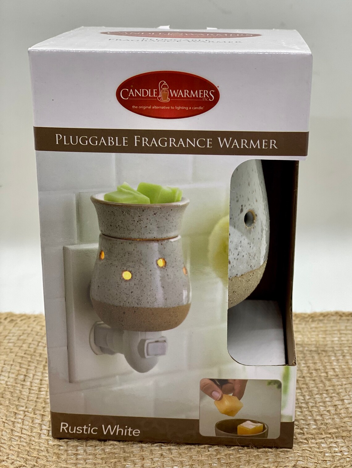 Rustic Pluggable Wax Melt Warmer with Homemade Soy Wax Melts Etsy