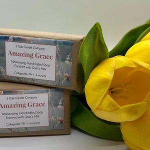 AMAZING GRACE (Inspired by Philosophy Perfume) Handmade Goat&#39;s Milk Soap | Gift for Teacher | Mother&#39;s Day | Guest Soap