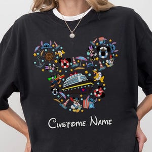Custom Name Disney Cruise Shirt – Mickey and Friends Design – Personalized Disney Shirt for Fans DS73
