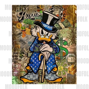 スクルージ・マクダック アート Uncle scrooge mcduck - Etsy 日本