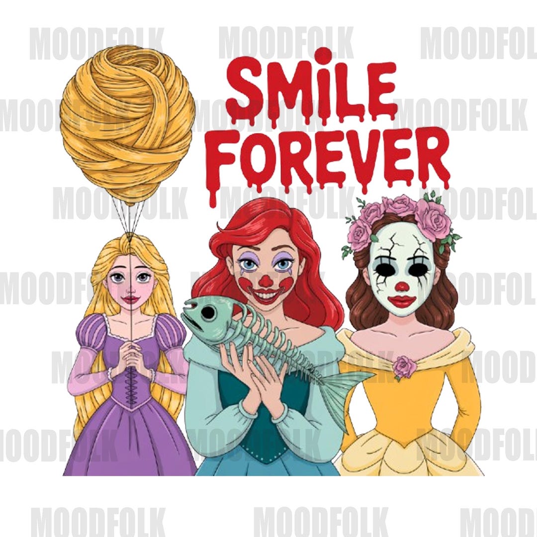 Creepy Disney Princess Digital Art | "smile Forever" Horror Princesses ...