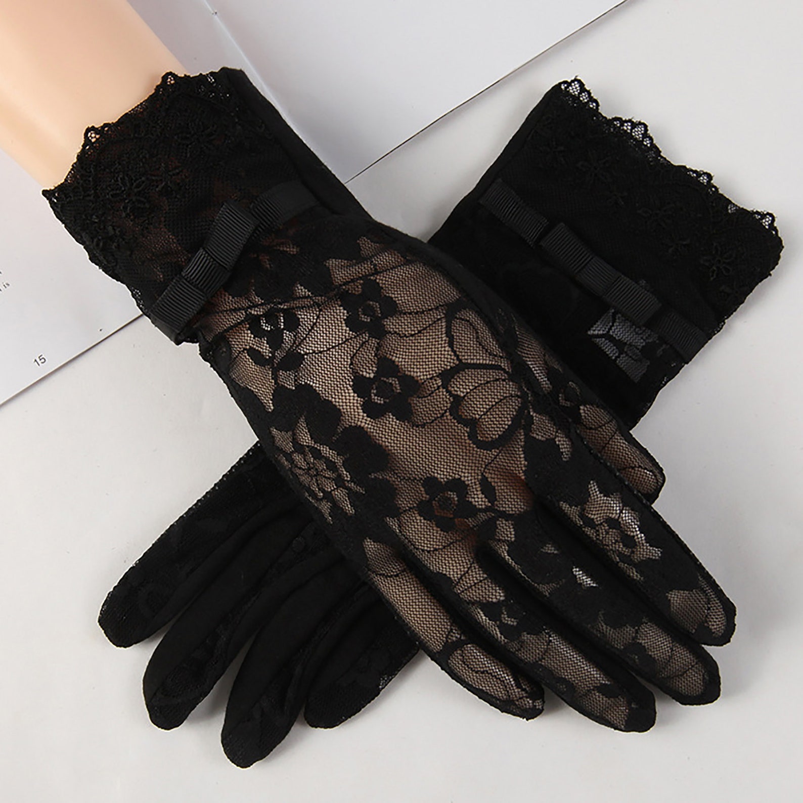 Classic White Lace GlovesStylish GlovesLace Black Etsy