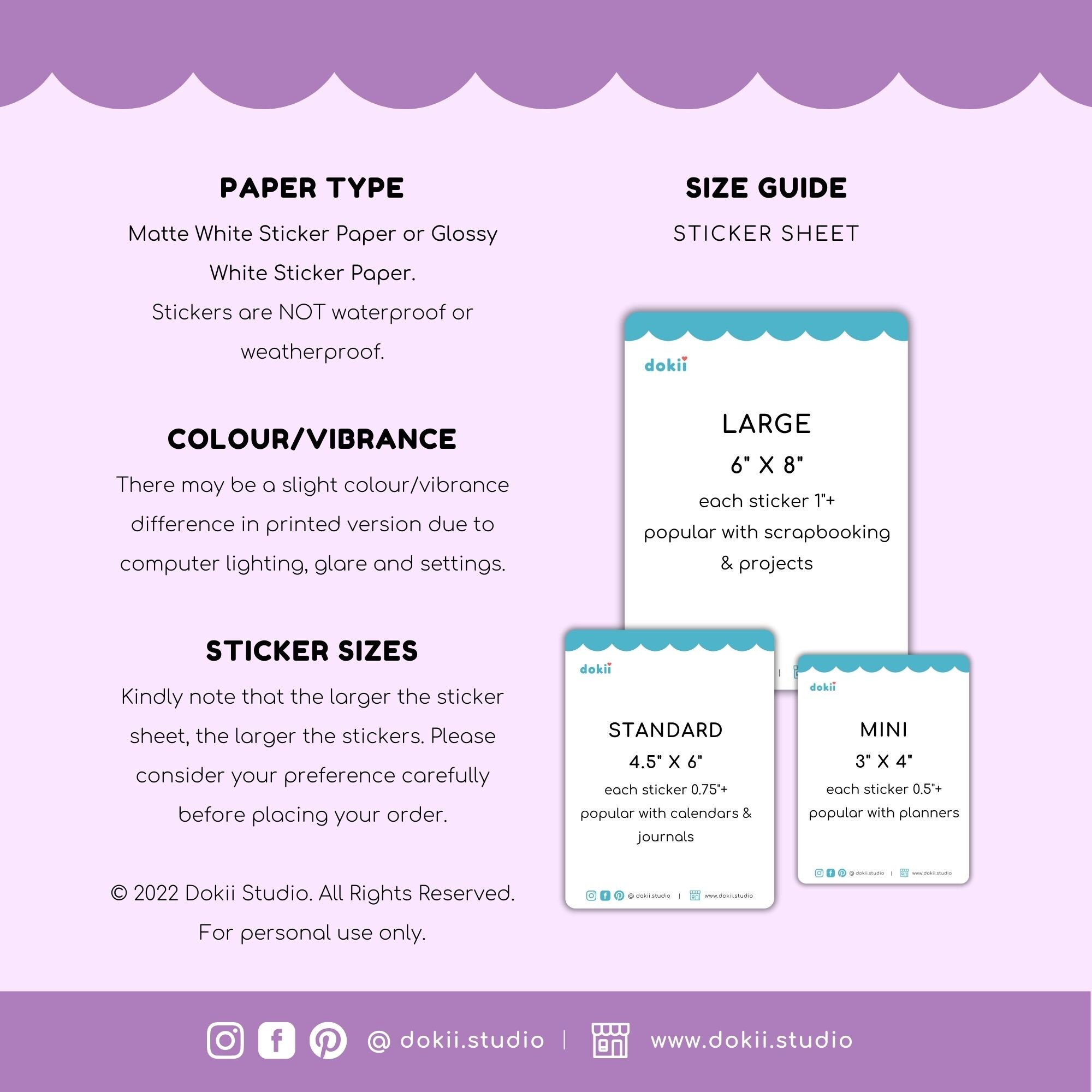 Cute Birthday Sticker Sheet | Kawaii Birthday Planner Stickers Party ...