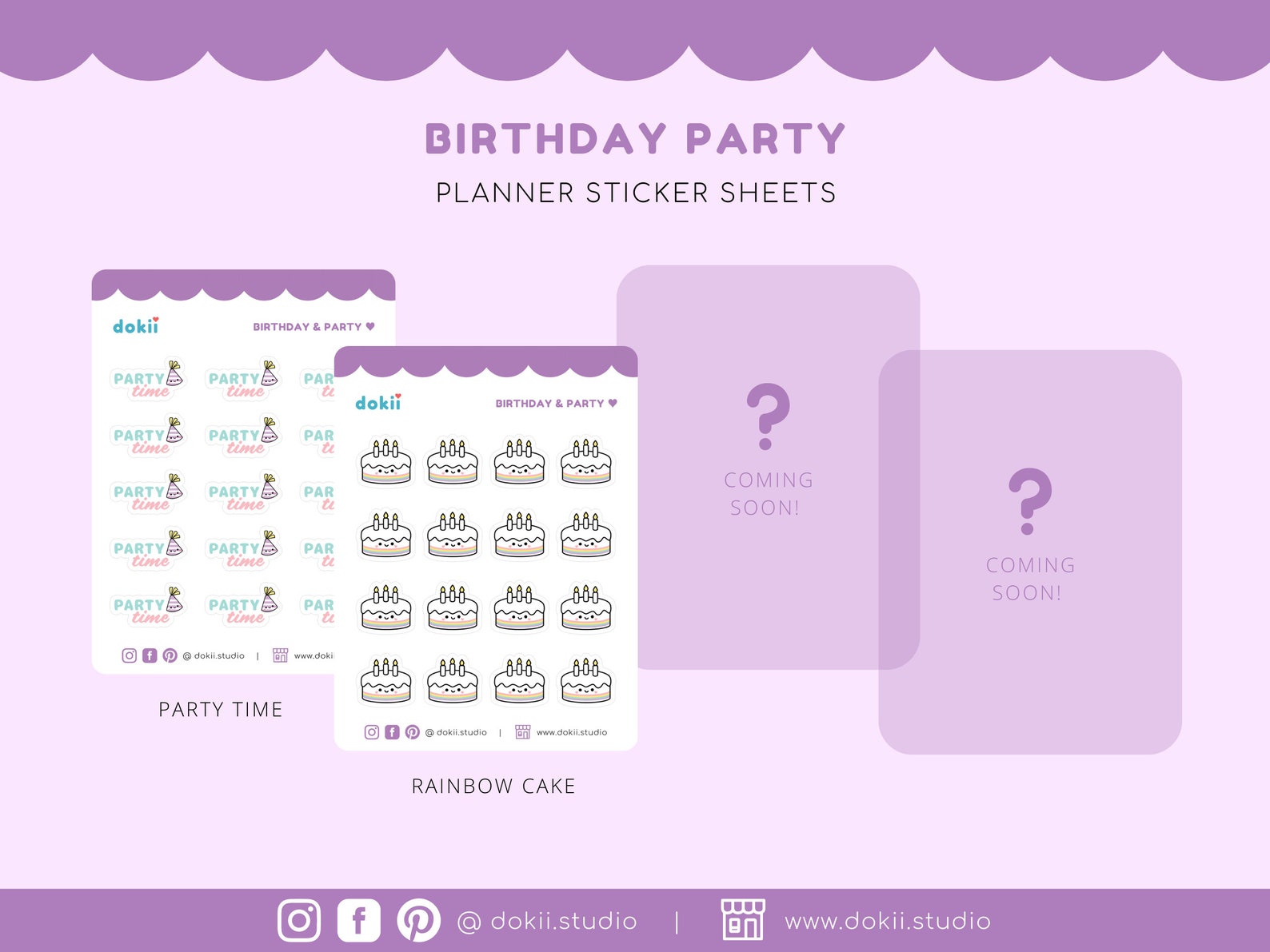Cute Birthday Reminders Sticker Sheet | Kawaii Birthday Tracker ...