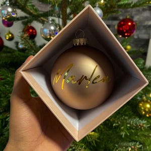 Personalized Christmas ball including packaging