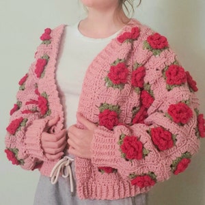 The Rose Cardigan Crochet Pattern PDF ONLY image 2