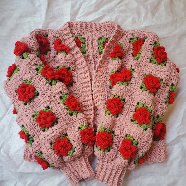 The Rose Cardigan Crochet Pattern (PDF ONLY)