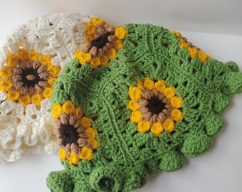 The Sunflower Bucket Hat Crochet Pattern