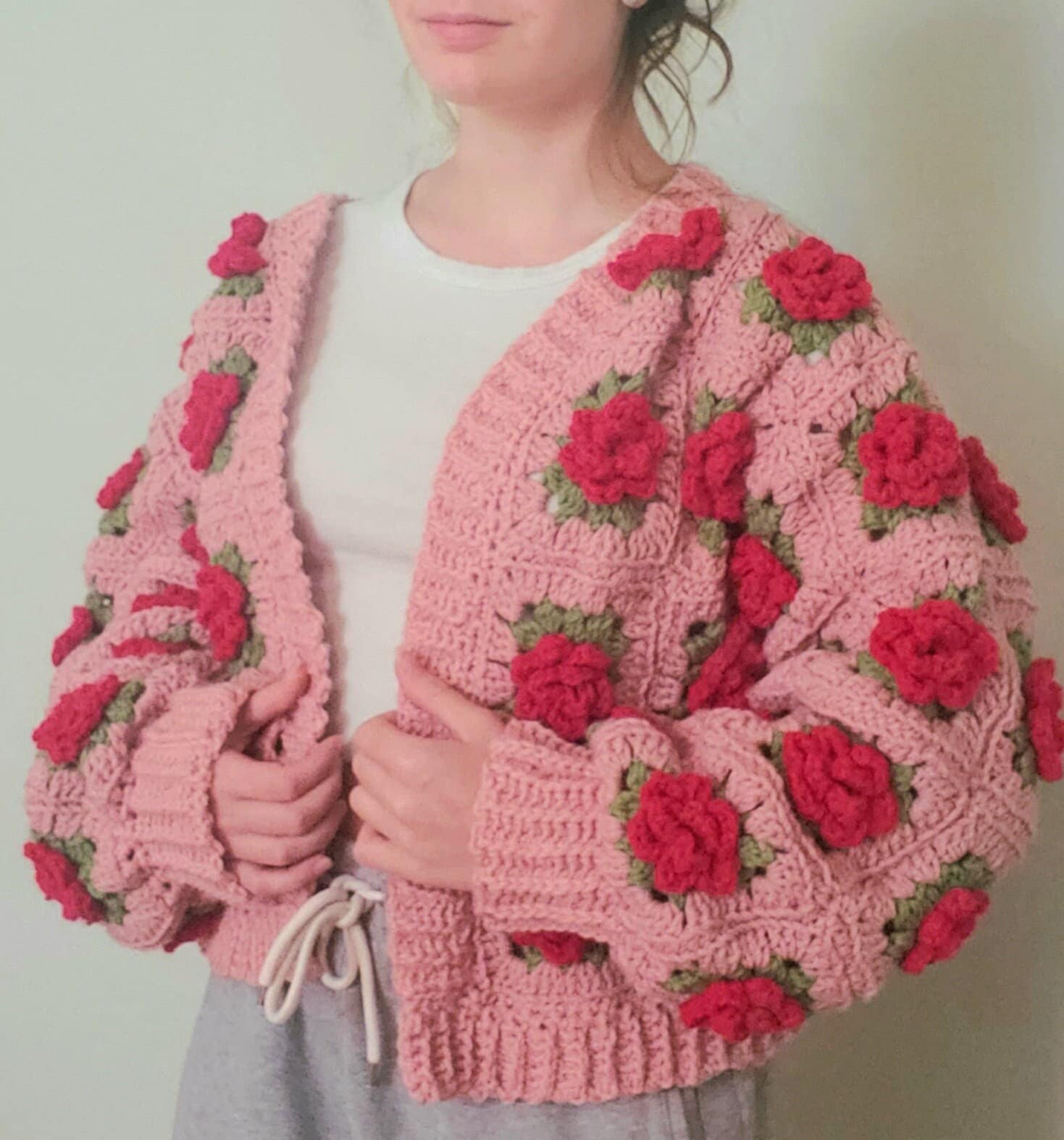 The Rose Cardigan Crochet Pattern PDF ONLY Etsy