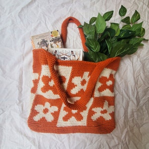 70s Tote Crochet Pattern (PDF FILE ONLY)