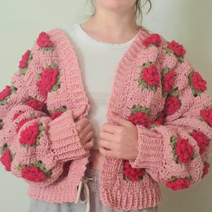 The Rose Cardigan Crochet Pattern PDF ONLY image 4