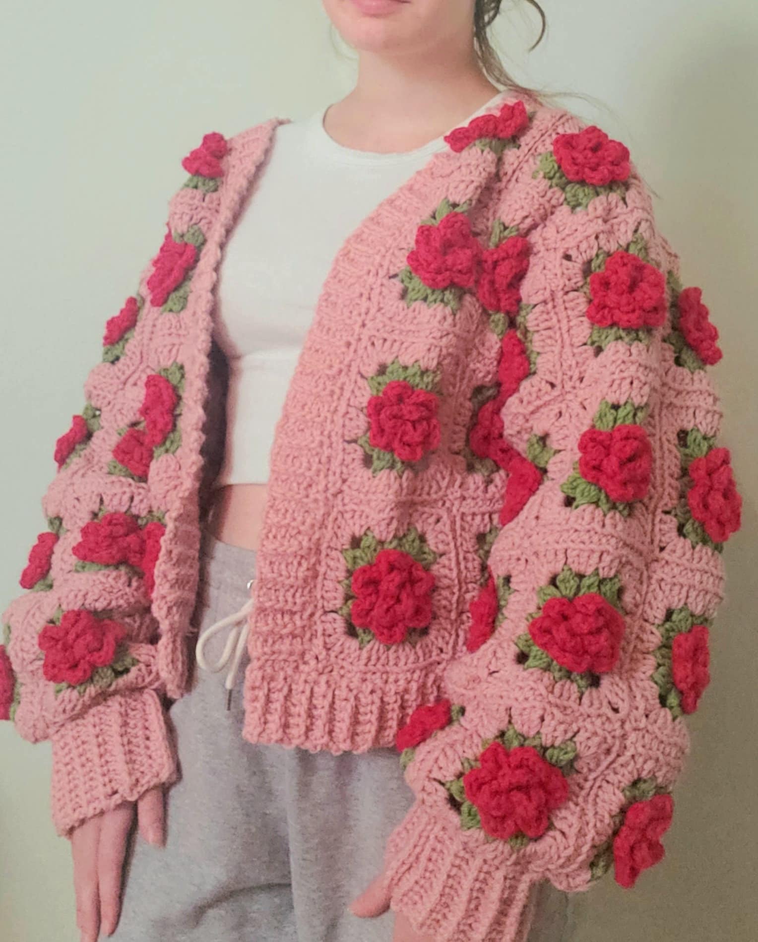 The Rose Cardigan Crochet Pattern (PDF ONLY) - Etsy