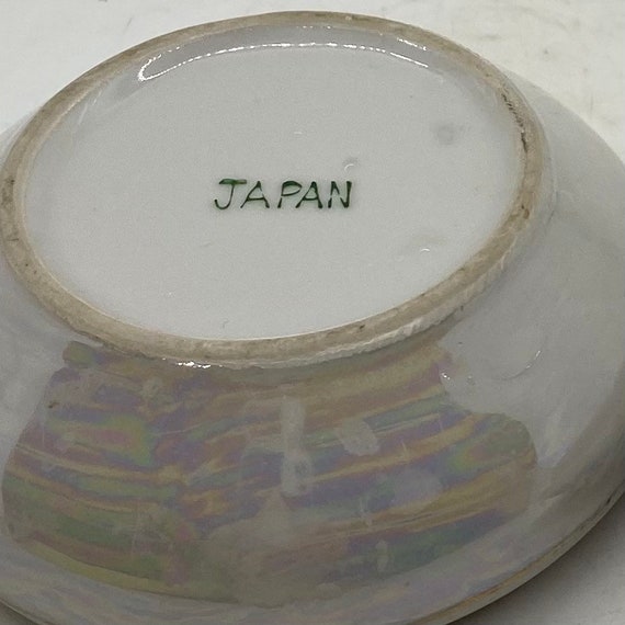 Small Japan Vintage Porcelain Trinket Box Jewelry… - image 8
