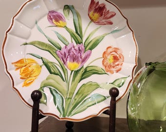 Chelsea House Port Royal Hand-painted Porcelain Plate Signed Vintage