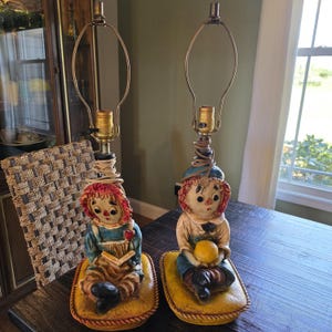 お値下げ♪ラガディアン&アンディ      ランプ Raggedy andy lamp - Etsy 日本