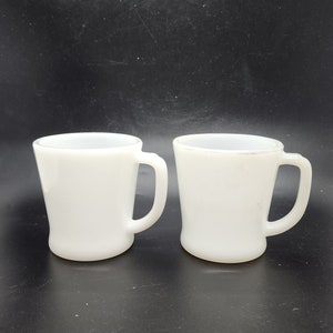 Fire King White Milk Glass Vintage Set of 2