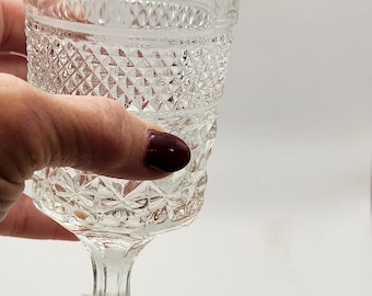 Anchor Hocking Wexford Clear Glass Goblet Replacement Stemware 4 fl. Oz.