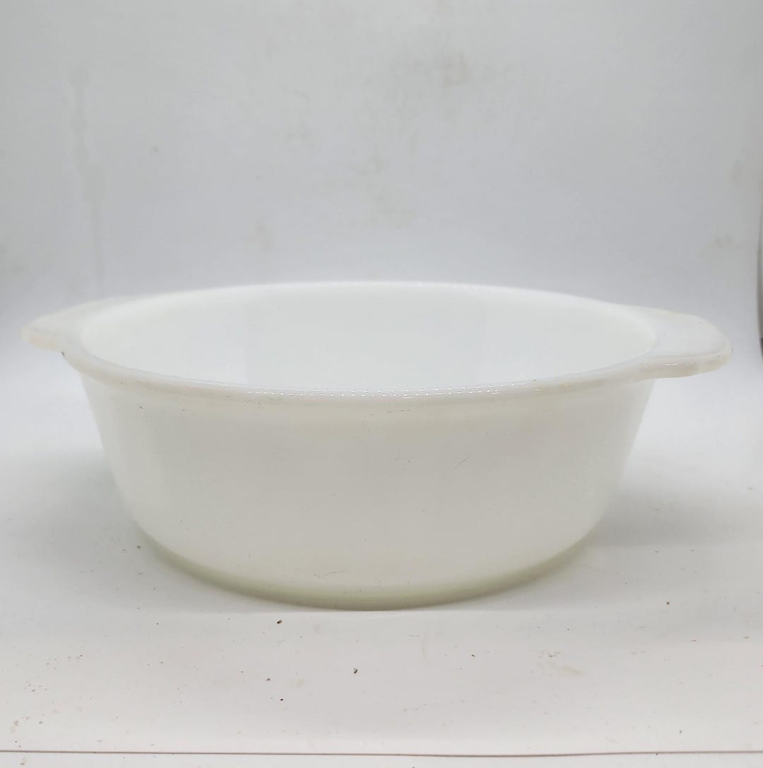 Anchor Hocking Fire King 1429 White Casserole Dish Vintage - Etsy