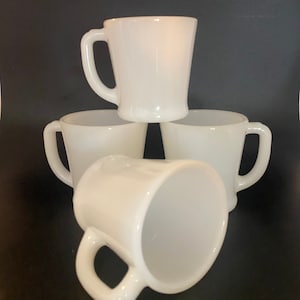 Fire King White Milk Glass Vintage Set of 4
